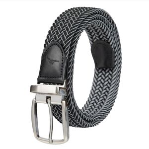 Tommy Bahama Black and Gray‎ Braided Belt
